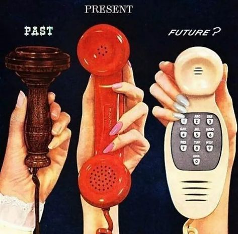 Stare Reklamy, Old Phones, Telephone Vintage, Future Predictions, Extraordinary Moments, Vintage Phones, Old Advertisements, Retro Ads, Past Present Future