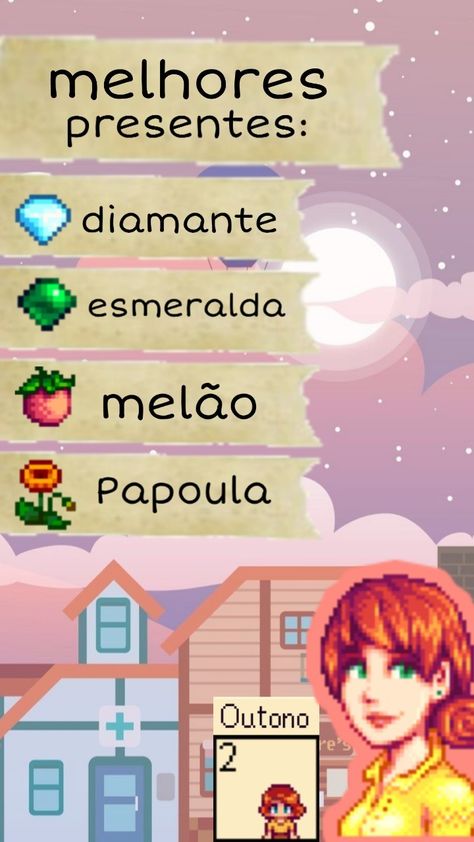 Ela também gosta de ganhar: bolinho de papoula, prato vermelho, prato de raízes, areinha, sopa tom Kha Penny Stardew Valley Fanart, Stardew Valley Penny, Penny Stardew Valley, Stardew Valley Layout, Stardew Valley Tips, Valley Game, Star Valley, Stardew Valley Fanart, Tom Kha