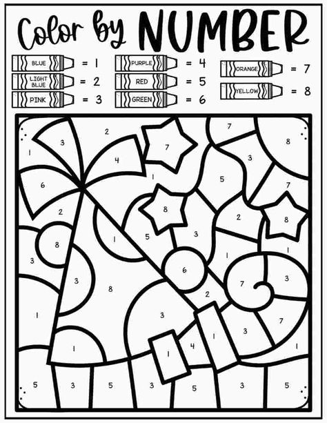 Fireworks Coloring Pages, 4th Of July Worksheets, July Worksheets, Plural Rules, Preschool Materials, Ramadan Printables, Firework Colors, Christmas Color By Number, Fireworks Craft