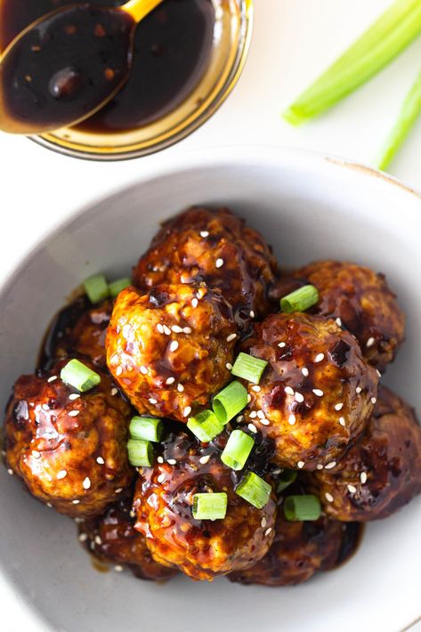 Air Fryer Teriyaki Meatballs, Costco Teriyaki Chicken Meatballs Recipes, Chicken Teriyaki Meatballs Costco, Air Fryer Teriyaki Chicken Thighs, Terriyaki Meatballs, Teriyaki Chicken Meatballs, Teriyaki Meatballs, Berry Fruit Salad, Pulled Pork Nachos