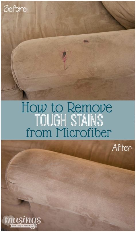 How to remove tough stains from a microfiber couch with 2 simple ingredients you already have! Couch Stains, Microfiber Couch, Clean Baking Pans, Cleaning Painted Walls, Glass Cooktop, Deep Cleaning Tips, Household Cleaning Tips, Clean Dishwasher, Simple Life Hacks