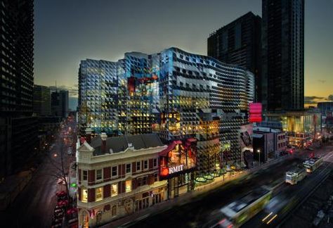 Rmit University Melbourne, Public Architecture, Natural Ventilation, Building Structure, Building Exterior, Building Construction, Architecture Firm, Melbourne Australia, Urban Design