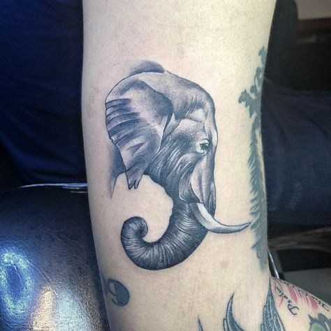 Black Elephant Tattoo, Neck Tattoo Ideas For Men, Neck Tattoo Ideas, Black Elephant, Tattoo Ideas For Men, Elephant Tattoo, Neck Tattoo, Tattoos For Guys, Tatting