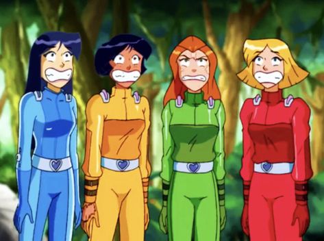 4 Girls Squad Cartoon, Cartoons Group, Friend Group Pictures, 4 Best Friends, Spy Girl, Friends Cartoon, Best Friends Cartoon, Friend Cartoon, Totally Spies