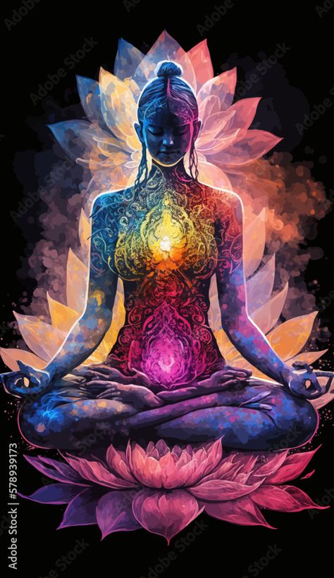 Kundalini Awakening Art Spiritual, Kundalini Awakening Art, Kundalini Shakti, Awakening Art, Kundalini Awakening, Vision Board Wallpaper, Chakra Art, Beautiful Art Pictures, Fantasy Photography