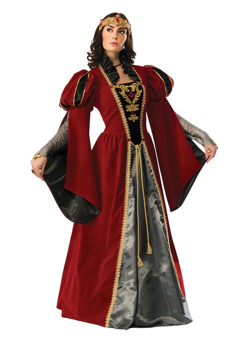 Rubies Womens Grand Heritage Queen Anne Costume Multi Small *** Inspect this incredible item by mosting likely to the link at the photo. (This is an affiliate link). #halloweencostumesforwomen Medieval Costumes, Medieval Collectibles, Ladies Fancy Dress, Red Dress Costume, Red Costume, Dress Display, Queen Outfit, Court Dresses, Fancy Dress Up