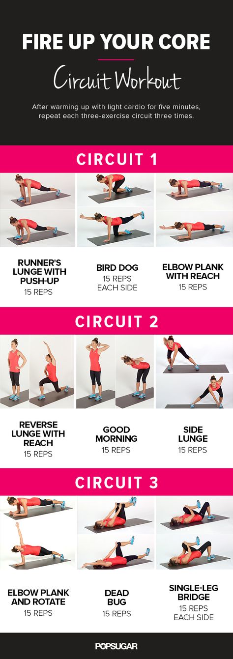 Fire up your core for a flat belly! This is a great full-body workout that targets the abs and back. Pop Sugar, Routine Workout, Core Exercises, Circuit Workout, Circuit Training, Krav Maga, Body Fitness, Motivation Fitness, I Work Out