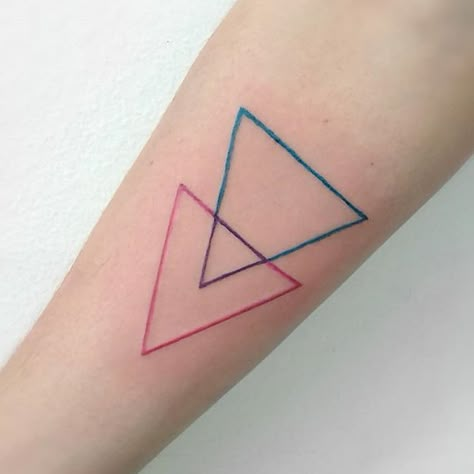 Bisexual Tattoo, Gay Tattoo, Pride Tattoo, Best Tattoo Ever, Awareness Tattoo, Pink Tattoo, E Tattoo, Spine Tattoos, Small Tattoo Designs