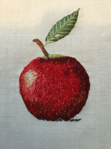 Drawing Apple, Close Up Art, Emoji Coloring Pages, Embroidery Flowers Pattern, Beaded Jewelry Tutorials, Hand Embroidery Pattern, Patchwork Bags, Hand Embroidery Stitches, Hand Embroidery Designs