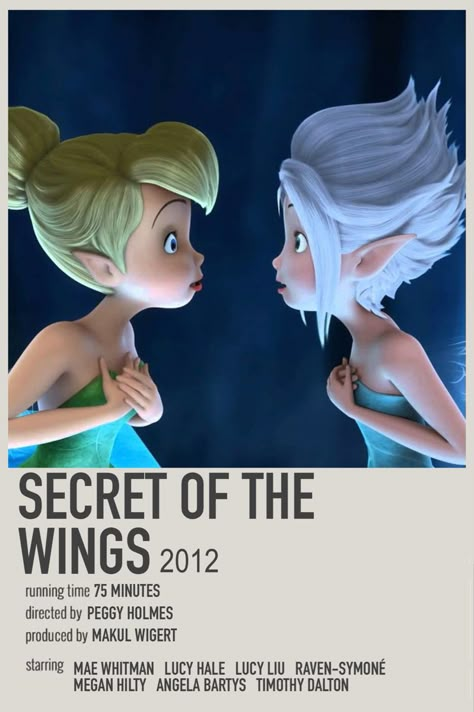 Tinkerbell Movies, Secret Of The Wings, Good Animated Movies, Animated Movie Posters, Alluka Zoldyck, New Disney Movies, Disney Movie Posters, Movie Card, Girly Movies