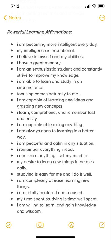 #affirmations #learningaffirmations #strongbrain #increasememory #sharpenbrain #positve #positveaffirmations Manifestation For Studying, Manifestation And Affirmations, Daily Affirmations For Manifestation, Daily Affirmations To Love Yourself, Goal Affirmation Quotes, Affirmation For Academic Success, 5 Affirmations Positives, Manifestation For Study, Before Exam Affirmation