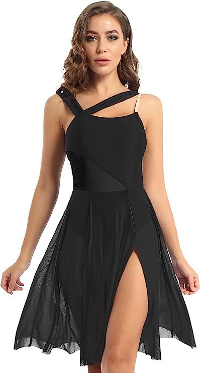 Contemporary Dance Costumes Dresses, Contemporary Dance Wear, Modern Contemporary Dance, Black Dance Costumes, Lyrical Dance Dress, Modern Dans, Leotard Dance Costume, Modern Dance Costume, Dance Costumes Dresses