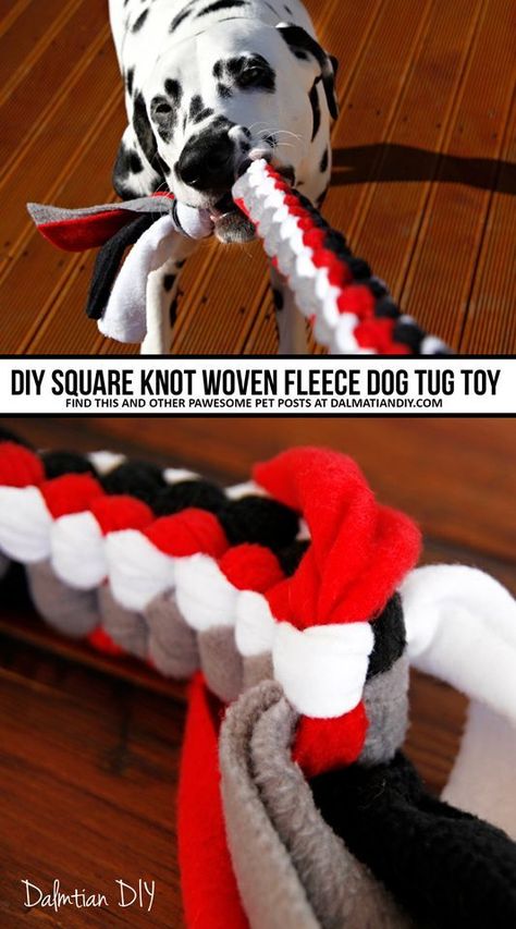 Dog Toys Diy Homemade, Diy For Dogs, Dog Tug Toy, Toys Organization, Homemade Dog Toys, Dogs Diy Projects, Chien Golden Retriever, Diy Pet Toys, Pet Crafts