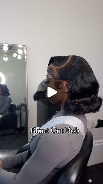 Sheree.Styles on Instagram: "Real Cute 🫶🏾 

July Appointments Available 🗓️ 

#Shereestyles #detroithairstylist #laceenthusiast #bob #bluntcut #gradhair" Side Part Bob With Curls, Short Side Part With Curls, Bob Hairstyles For Black Women Natural, Bob Wig Hairstyles, Bob Hairstyles For Black Women, Side Part Bob, Frontal Bob, Appointments Available, Hairstyles For Black Women