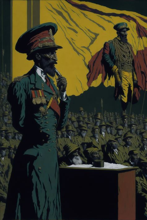 Pan African Art, Pan African Flag, Pan Africanism, Pan African, Haile Selassie, The Emperor, Education System, African Art, Retro Poster