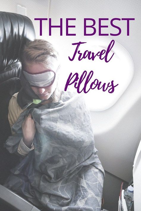 This is by far the BEST travel pillow out there! If you get a sore neck when you fly, then you'll love this guy. #travelpacking #traveltips Plane Pillow, Travel Pillow Airplane, Best Neck Pillow, Best Airplane, Airplane Pillow, American Express Platinum, Sore Neck, Travel Pillows, Winter Travel Outfit