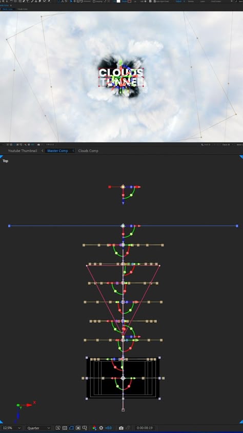 Hi guys, welcome to my new After Effects tutorial! Today, I'm going to show you how to create a super cool Clouds Tunnel! Cool Clouds, Adobe After Effects Tutorials, Motion Graphics Tutorial, Graphics Tutorial, Photoshop Tutorial Typography, 3d Camera, After Effects Tutorials, Adobe Tutorials, Graphisches Design