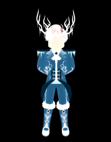 Royale High's Winter Guardian set! (Male) Royale High Winter Guardian Set, Royale High Winter, Inquisitormaster Squad, Gaming Avatar, High Tips, Winter Guardian, Royal High Roblox Outfits Boy, Boy Outfits Aesthetic, Squad Pictures