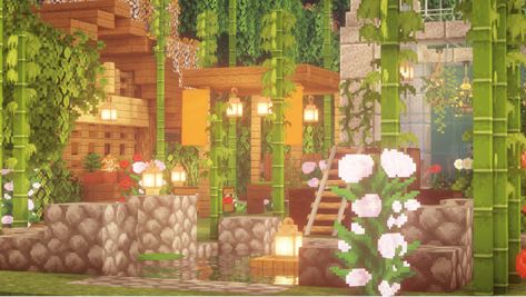 Minecraft Garden, Cottagecore Minecraft, Aesthetic Minecraft, Minecraft Images, Minecraft Interior, Minecraft Banner Designs, Minecraft Interior Design, Garden Banner, Minecraft Banners