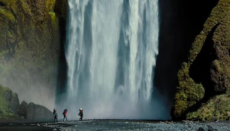 Secret Life Of Walter Mitty, Life Of Walter Mitty, Skogafoss Waterfall, Walter Mitty, Ben Stiller, Movie Locations, Still Frame, Iceland Travel, Environment Design