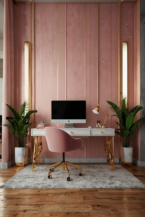 Luxurious girlish office background wall for YouTube 1 Office Ideas For Work Business Decor, Ceo Office Design, Office Ideas For Work, Ceo Office, Office Design Inspiration, Office Background, Business Decor, Background Wall, Effortless Elegance