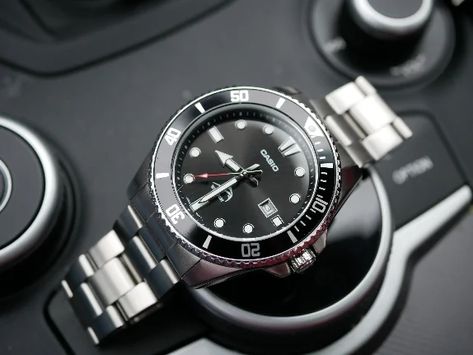 New Casio MDV-106 Diver. Mod possibilities? | Page 24 | WatchUSeek Watch Forums Casio Diver Watch, Casio Duro Mod, Christmas Watches, Rolex Explorer Ii, Stainless Bracelet, Rolex Explorer, Guide To The Galaxy, Model Fits, Samsung Gear Watch