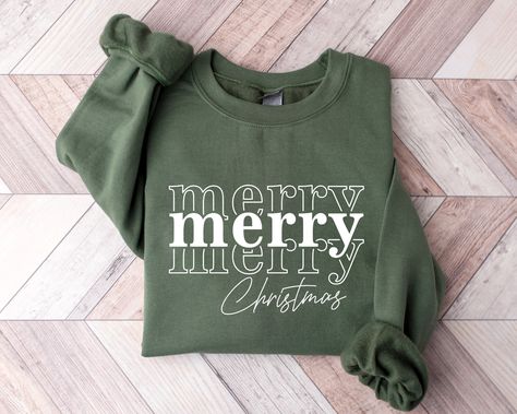 Christmas Sweatshirt, Merry Christmas Sweatshirt, Merry Christmas Hoodie Winter Sweatshirt, Merry Merry Happy, Stay Home  ORDER INSTRUCTIONS  ➤ Check and review all listing photos. ➤ Pick up your item's size and color from drop down menus. ➤ Choose the quantity. ➤ Click "Add to Cart" button. ➤ Fill in the personalization box as recommended if provided.  ➤ You can go back to add more item or you can complete the checkout process. ➤ Click "Proceed to Check Out".  WHICH SIZE FITS ME BEST  ➤ In each Christmas Sweatshirt Ideas, Womens Christmas, Cheer Shirts, Christmas Crewneck, Xmas Shirts, Holiday Sweatshirt, Winter Sweatshirt, Christmas Hoodies, Sweatshirt Christmas