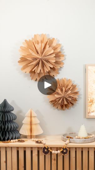 Paperbag Snowflakes Diy, Paperbag Snowflakes, Paper Bag Walls, Paper Bag Decoration, Forrest Frank, Diy Paper Bag, Paper Bag Crafts, Paper Christmas Decorations, Snow Flakes Diy