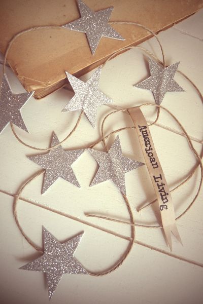 Glitter Paper Craft, Glitter Paper Crafts Decoration, Glitter Paper Crafts, Champagne Gold Color, Christmas Tree Star, Glitter Decor, Star Garland, Paper Garland, Ramadan Decorations