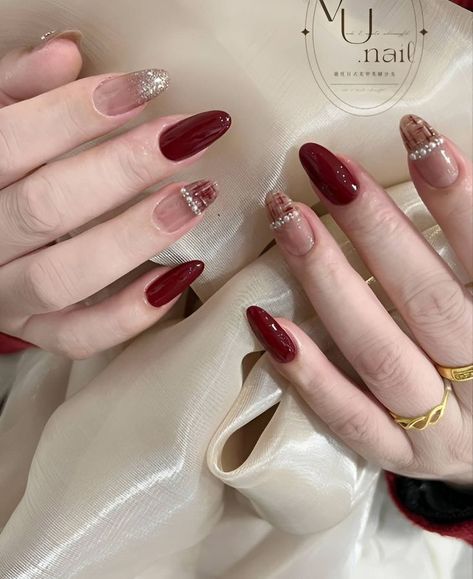 Birthday Nail Ideas, Maroon Nail Art, Glamorous Birthday, Maroon Nail Designs, Summer Nails Ideas, Elegant Touch Nails, Japan Nail, Birthday Nail Designs, Birthday Nail