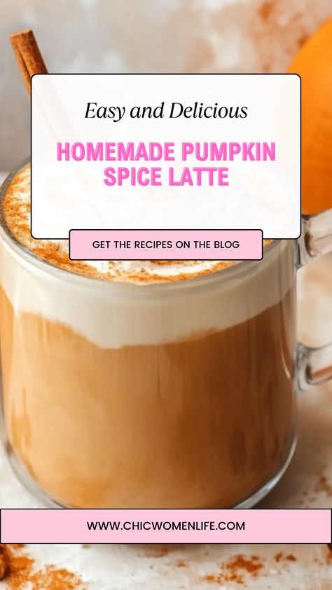 Homemade Pumpkin Spice Latte Easy Pumpkin Spice Latte, Dessert Quotes, Healthy Pumpkin Spice Latte, Pumpkin Spice Latte Recipe, Homemade Pumpkin Spice Latte, Pumpkin Spiced Latte Recipe, Homemade Pumpkin Spice, Pumpkin Spice Syrup, Vanilla Whipped Cream