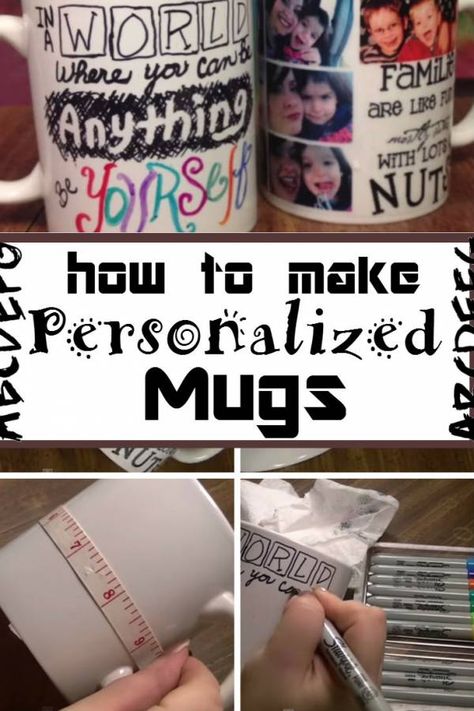 Mug Craft Ideas, Writing On Mugs, Diy Sharpie Mug, Plain White Mugs, Mug Diy, Plain Mugs, Sharpie Permanent Markers, Diy Mug, Sharpie Crafts