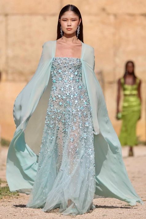 Georges Hobeika Spring 2024 Georges Hobeika 2024, Tulle Maxi Dress, Fashion Archive, Georges Hobeika, Fashion Designing, Fashion Couture, Traditional Dress, Reference Photos, Spring 2024