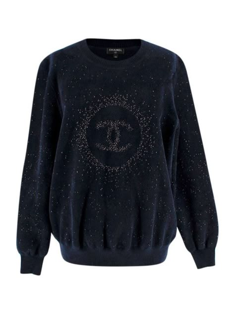 Chanel '20 Navy & Gold CC Chenille Jumper | Hardly Ever Worn It London House, Shopping Chanel, Designer Tops, Navy Gold, Women's Tops, Shades Of Blue, Shirt Blouses, Second Hand, Tops Designs