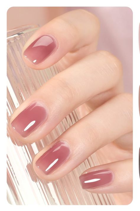 A close-up of a pale pink nail polish bottle, promising a timeless and chic look that's perfect for all occasions. Pale Skin Nail Polish, Gel Nail Colors For Pale Skin, Opaque Pink Nails, Best Nail Color For Pale Skin, Nails Pale Skin, Short Jelly Nails, Pink Manicures, Pale Pink Nail Polish, Sheer Gel Polish