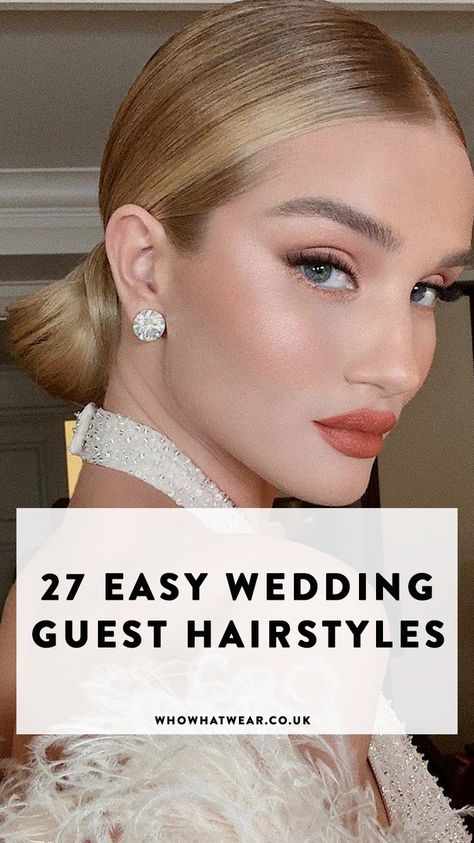 Wedding season is underway, but we've got your outfit covered from all angles, including your wedding hair. See the best (and easiest) wedding-guest hairstyles here. Hairdo For Wedding Guest, Wedding Guest Hair Up, Wedding Guest Hair And Makeup, Hair Dos For Wedding, Wedding Guest Updo, Easy Wedding Guest Hairstyles, Event Hairstyles, Holiday Party Hair, Special Event Hair