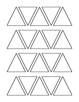 2 Inch Triangle Pattern Triangle Template Free Printable, Triangle Printable, Printable Outline, Stencils Printables Templates, Triangle Template, Printable Stencils, Coloring Crafts, Millefiori Quilts, Triangles Pattern