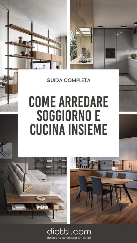 Come arredare un open space moderno con cucina e soggiorno uniti in un ambiente unico. Clicca sul link e leggi la guida con idee, foto ispirazione, esempi e approfondimenti su stili, colori, materiali, misure, impianti, organizzazione delle zone. Nella guida trovi anche consigli su come scegliere l'arredamento completo di cucina e soggiorno piccoli, grandi, rettangolari, lunghi e stretti, a forma di L. Per informazioni e preventivi: ☎ 0362.682.682 📨 contact@diotti.com Bedroom Decor Design, Open Space, Bedroom Decor, Bedroom, Home Decor, Design, Bedroom Décor, Home Décor