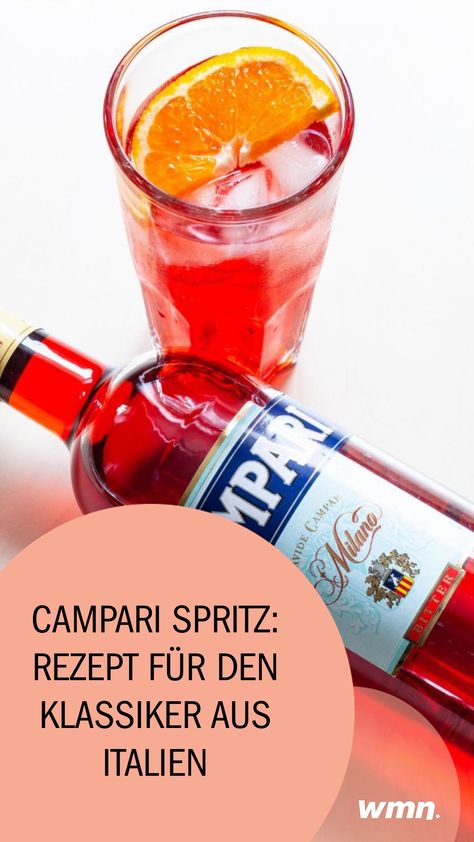 Einen Campari pur genießen? Das geht, aber wie wäre es mit einem Campari Spritz. Wir haben das Rezept für den Sommer-Cocktail. Aperol Sour, Campari Spritz, Campari Cocktail, Campari Soda, Campari Cocktails, Negroni, Aperol Spritz, Orange, Drinks