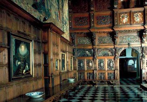 Hatfield House, Hertfordshire, UK, interior, childhood home of Elizabeth I, built by The Bishop of Ely in 1497 Hatfield House, Tudor Dynasty, Tudor Era, Castles In England, Tudor History, Castles Interior, English Manor, Childhood Home, Elizabeth I