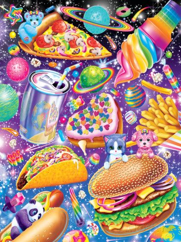 Junk Food Posters by Lisa Frank at AllPosters.com Foodie Design, Kraf Diy, Lisa Frank, Food Poster, 90s Kids, Mosaic Crafts, Diamond Art, Junk Food, Painting Kits