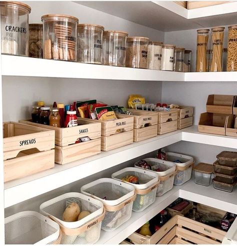 Organization Ideas For The Home | Organizing Ideas | Organization Hacks | Organized Pantry Professional Organizer | Houston, TX Desain Pantry Dapur, Organized Pantry, Pantry Organisation, Desain Pantry, Diy Living Room Decor, Kitchen Organization Pantry, Kitchen Organisation, Kitchen Pantry Design, Diy Kitchen Decor