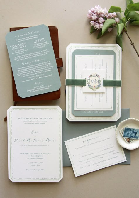 Classic Wedding Invitations for Traditional Brides and Grooms Texas Wedding Invitations, Stationary Inspiration, Wedding Invite Ideas, Watercolor Border, Modern Wedding Stationery, Watercolor Monogram, Wedding Invitation Inspiration, Stationery Inspiration, Classic Wedding Invitations