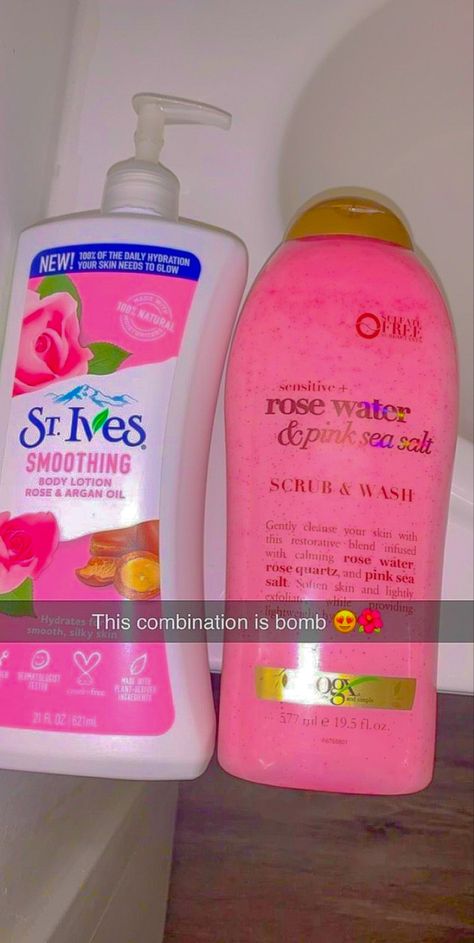 Rose Shower Routine, Rose Hygiene Products, Rose Body Care, Rose Scented Products Skin Care, Body Wash Rose, Scent Combos Hygiene Rose, Rose Scented Body Lotion, Caramel Skin, Silky Skin