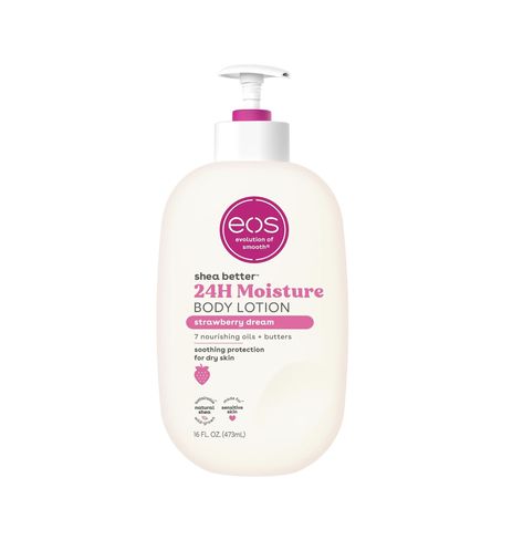 eos Shea Better Body Lotion- Strawberry Dream, 24-Hour Moisture Skin Care, Lightweight & Non-Greasy, Made with Natural Shea, Vegan, 16 fl oz Better Body, Eos, Body Lotion, Beauty And Personal Care, Lotion, Moisturizer, Skin Care, Personal Care, Skin