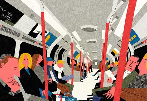 201301Ryo Takemasa injects some cheerfulness into London with his illustrations24001 Ryo Takemasa, London Art Print, Pierre Bonnard, The Tube, Alphonse Mucha, Art And Illustration, Retro Illustration, London Art, Interesting Stuff