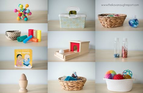 Montessori friendly toys and DIYs for 8-month-olds. These materials are perfect for Montessori babies at home. Diy Montessori Toys Toddler, Toys For 8 Month Old, Montessori Activities Baby, Montessori Infant Room, Diy Montessori Toys, Montessori Shelf, Diy Montessori, Montessori Diy, Baby Montessori