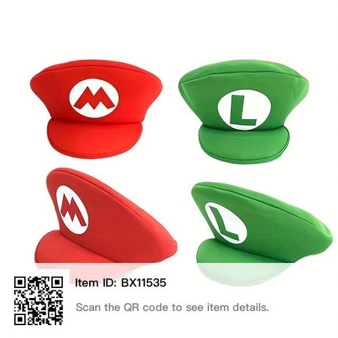 Baseball Costume, Super Mario Hat, Best Kids Costumes, Mario Hat, Mario Cosplay, Kawaii Hat, Anime Hats, Super Mario And Luigi, Cartoon Costumes