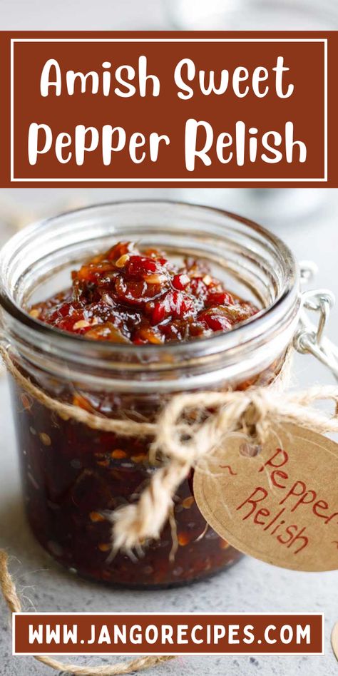 In this article, I will share with you an Amish sweet pepper relish recipe that is super delicious. this is a fairly easy recipe to make and can be made in no time at all! #AmishSweetPepperRelishRecipe #Recipes Pepper Relish Recipe, Sweet Pepper Relish, Brown Sugar Substitute, Hot Pepper Relish, Hot Pepper Recipes, Jalapeno Relish, Relish Recipe, Pepper Relish, Pork Chicken