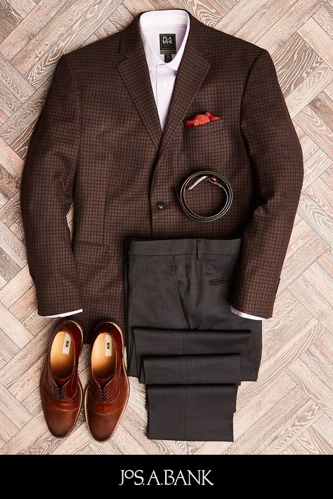 Dress Shoes Men Outfit, Shoes Men Outfit, Sport Coat Outfit, Brown Sport Coat, Mens Suit Style, Sweater Outfits Men, Dapper Suits, Mens Casual Suits, Brown Outfits